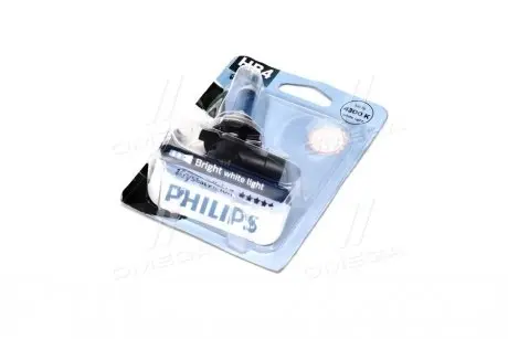 9006CVB1 Лампа накалу HB4 12V 55W P22d Cristal Vision 1шт blister 4300K (вир-во Philips) PHILIPS підбір по vin на Brocar