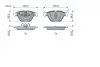 0986494354 Колодки тормозные (передние) BMW 3 (E90/E91) 04-13/X1 (E84) 09-15 BOSCH підбір по vin на Brocar