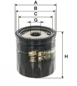 WL7524 Фильтр масляный двигателя FORD FOCUS III, KUGA II 2.0 TDCI 14- (пр-во WIX-FILTERS) WIX FILTERS підбір по vin на Brocar