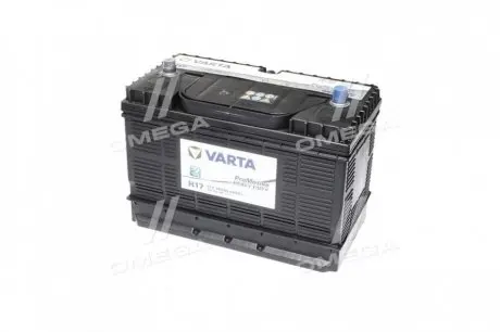605102080 Аккумулятор 105Ah-12v VARTA PM Black(H17) (330х172х240), R,EN800 клеммы по центру VARTA подбор по vin на Brocar