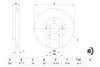 0986479460 Диск тормозной HYUNDAI I30 1.4-2.0 07-,KIA CEED 1.4-2.0 06- передн. (пр-во Bosch) BOSCH підбір по vin на Brocar