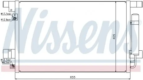 940029 Конденсер кондиціонера NISSENS підбір по vin на Brocar