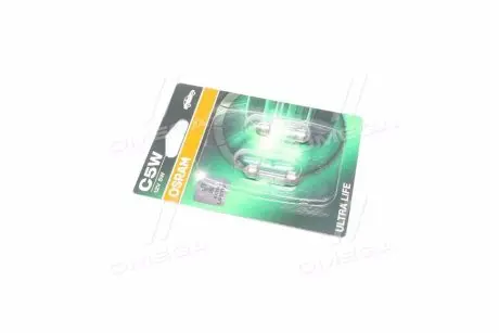 6418ULT02B Автолампа Osram 6418ULT02B Ultra Life C5W SV8,5-8 5 W прозрачная OSRAM подбор по vin на Brocar