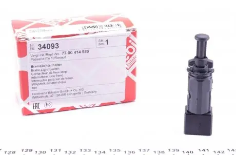 34093 Датчик педали тормоза Renault Trafic/Master/Kangoo (2 конт) FEBI BILSTEIN подбор по vin на Brocar