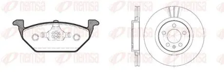 863300 Комплект тормозной передн. SEAT LEON,SKODA OCTAVIA 97-, GOLF 97- (пр-во REMSA) REMSA підбір по vin на Brocar