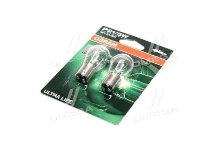 7528ULT02B Лампа накалу P21/5W12V 21/5W BAY15d Ultra Life (Blister 2шт (вир-во OSRAM) OSRAM підбір по vin на Brocar