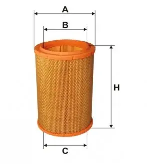 WA6564 Фільтр повітряний RENAULT ESPACE, LAGUNA 1.9 dCi, dTi 96-02 (вир-во WIX-FILTERS) WIX FILTERS підбір по vin на Brocar