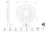 0986479939 Диск тормозной (передний) VW Caddy III 04- (287.8x25) BOSCH підбір по vin на Brocar