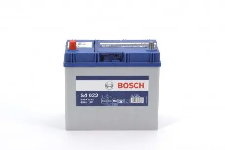 0092S40220 Аккумуляторная батарея 45Ah/330A (238x129x227/+L/B00) S4 Азия BOSCH подбор по vin на Brocar