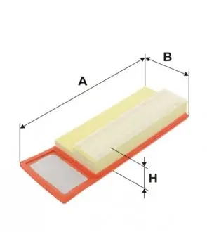 WA9666 Фільтр повітряний FIAT 500, DOBLO, PANDA II, III 1.3D 10- (вир-во WIX-FILTERS) WIX FILTERS підбір по vin на Brocar