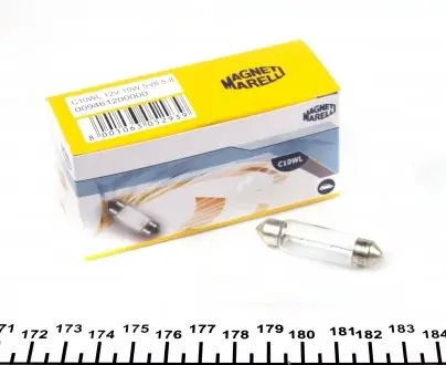 009461200000 Автолампа Magneti Marelli 009461200000 B2,4W SV8,5-8 10 W прозрачная MAGNETI MARELLI подбор по vin на Brocar