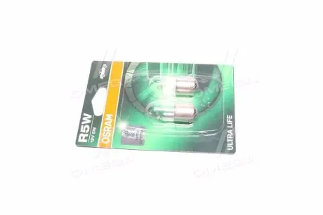 5007ULT02B Лампа розжарювання R5W 12V 5W BA 15S Ultra Life (blister 2шт) (пр-во OSRAM) OSRAM підбір по vin на Brocar