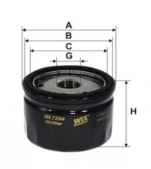 WL7254 Фильтр масляный двигателя LOGAN, RENAULT WL7254/OP643/3 (пр-во WIX-Filtron) WIX FILTERS подбор по vin на Brocar