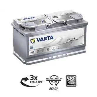 595901085 Акумулятор 95ah - 12V VARTA Silver Dynamic AGM (G14) (353х175х190),R,EN850 VARTA підбір по vin на Brocar