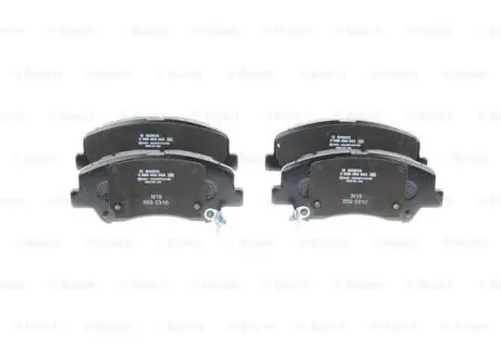 0986494563 Колодки тормозные (передние) Hyundai Accent IV/Kia Rio 10- BOSCH підбір по vin на Brocar