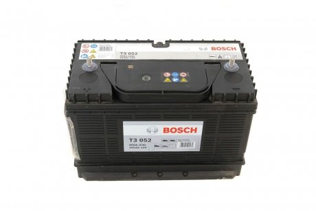 0092T30520 Аккумуляторная батарея 105Ah/800A (329x174x237/+R/B01) BOSCH підбір по vin на Brocar