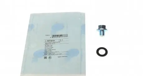 ADT30101 Болт слива масла Toyota Camry/Corolla/Lexus LS 86- (M12x1.25) (+уплотн. кольцо) BLUE PRINT подбор по vin на Brocar