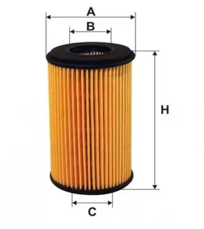 WL7293 Фильтр масляный двигателя RENAULT CLIO II WL7293/OE666 (пр-во WIX-Filtron) WIX FILTERS підбір по vin на Brocar