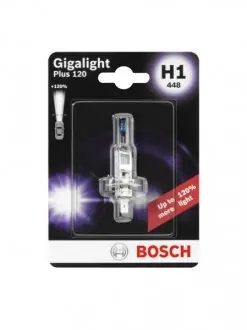 1987301108 Автолампа H1 12V 55W P14.5s Gigalight +120% BOSCH підбір по vin на Brocar