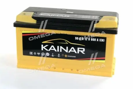 0902611120ZHCH Акумулятор 90AH - 12V Kainar Standart+ (353х175х190),L,EN800 !КАТ. -10% KAINAR підбір по vin на Brocar