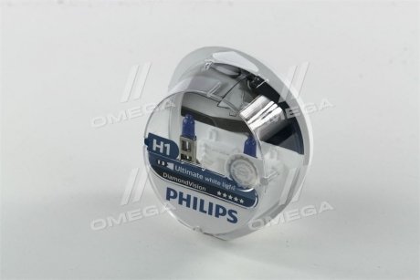 12258DVS2 Автолампа Philips 12258DVS2 DiamondVision H1 P14,5s 55 W синяя PHILIPS подбор по vin на Brocar