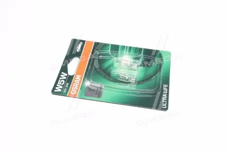 2825ULT02B Лампа накалу W5W 12V 5W W2,1x9,5d Ultra Life (blister 2шт) (вир-во OSRAM) OSRAM підбір по vin на Brocar