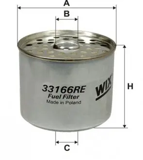 33166RE Фильтр топл. DAF, IVECO, VOLVO (TRUCK) 33166RE/PM819 (пр-во WIX-Filtron) WIX FILTERS подбор по vin на Brocar