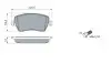 0986424795 Комплект гальмівних колодок (передніх) Renault Kangoo/Logan/Clio 07-/Zoe/Duster/Dokker/Megane 12-/Nissan Micra BOSCH підбір по vin на Brocar
