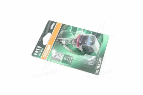 64211ULT01B Лампа фарная H11 12V 55W PGJ19-2 Ultra Life (Blister 1шт) (пр-во OSRAM) OSRAM підбір по vin на Brocar