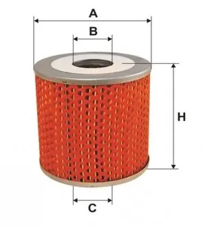 WL7035 Фильтр масляный двигателя FORD TRANSIT OM515/WL7035 (пр-во WIX-Filtron) WIX FILTERS підбір по vin на Brocar