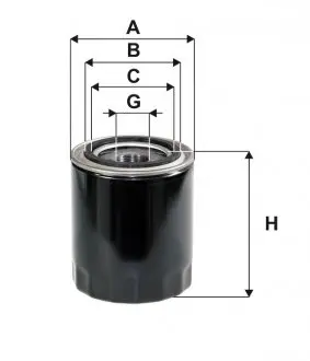 WL7409 Фильтр масляный двигателя KIA PREGIO WL7409/OP632/4 (пр-во WIX-Filtron) WIX FILTERS подбор по vin на Brocar