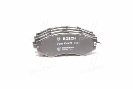 0986424474 Колодки тормозные (передние) Chevrolet Epica 05-/Daewoo Nubira/Leganza 97-/Rezzo 00- BOSCH підбір по vin на Brocar