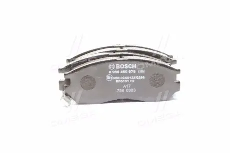 0986460979 Колодки тормозные (передние) Mitsubishi Colt 90-96/Galant/Lancer 88-04/Space Wagon 91-98 BOSCH подбор по vin на Brocar