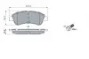 0986494027 Колодки тормозные (передние) Citroen C2/C4 04-/C3 09-/Berlingo/Peugeot 206/307 96-/207 06-/208 12- BOSCH підбір по vin на Brocar