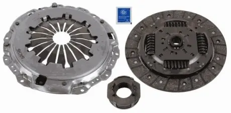 3000951654 Комплект зчеплення Skoda Fabia II/Roomster 1.2TDI 10-14 (d=235mm) (+вижимний) SACHS підбір по vin на Brocar