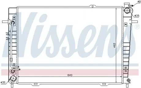 67486 Радіатор охолоджування NISSENS підбір по vin на Brocar