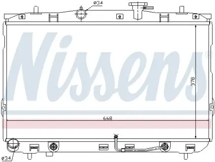 67489 Радіатор охолоджування NISSENS підбір по vin на Brocar