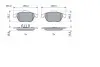 0986494033 Колодки гальмівні (передні) Renault Laguna II 01-07 BOSCH підбір по vin на Brocar