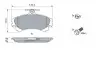0986424371 Колодки тормозные (передние) Mitsubishi Colt 04-12/Carisma/Space Star/Volvo S40/V40 95-06/Smart 04- BOSCH підбір по vin на Brocar