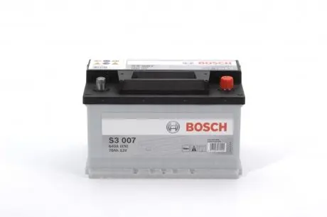 0092S30070 Аккумуляторная батарея 70Ah/640A (278x175x175/+R/B13) BOSCH подбор по vin на Brocar