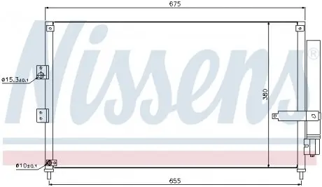940197 Конденсер кондиціонера NISSENS підбір по vin на Brocar