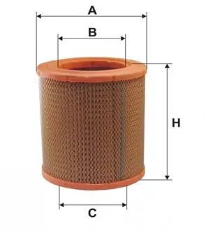 WA6441 Фільтр повітряний WIX FILTERS підбір по vin на Brocar
