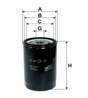 WL7071 Фільтр масляний AUDI, VW (пр-во WIX-Filtron) WL7071/OP526/1 WIX FILTERS підбір по vin на Brocar