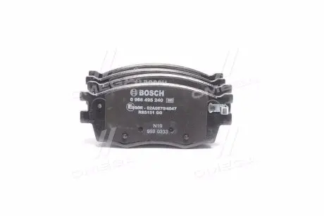 0986495240 Колодка торм. диск. HYUNDAI ACCENT, KIA RIO II передн. (пр-во Bosch) BOSCH підбір по vin на Brocar