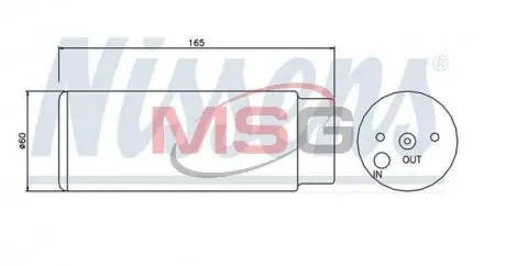 95380 Осушитель кондиционера MERCEDES ML-CLASS W 163 (98-) (пр-во Nissens) NISSENS подбор по vin на Brocar