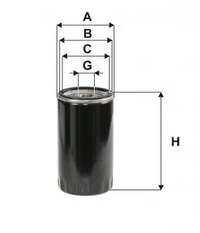 WL7069 Фільтр масляний AUDI 80 (вир-во WIX-Filtron) WL7069/OP525/1 WIX FILTERS підбір по vin на Brocar