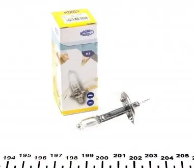002551100000 Автолампа Magneti Marelli 002551100000 H1 P14,5s 55 W прозрачная MAGNETI MARELLI підбір по vin на Brocar