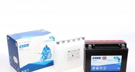 ETX24HLBS Стартерна батарея (акумулятор) EXIDE підбір по vin на Brocar