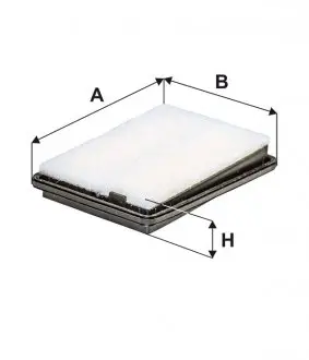 WA9847 Фильтр воздушный RENAULT KADJAR 1.5-1.6 dCi 15- (пр-во WIX-FILTERS) WIX FILTERS підбір по vin на Brocar