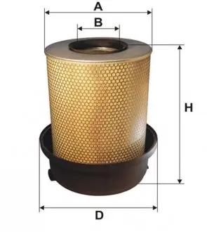 93124E Фильтр воздушный MB ACTROS (TRUCK) 93124E/AM465 (пр-во WIX-Filtron) WIX FILTERS підбір по vin на Brocar